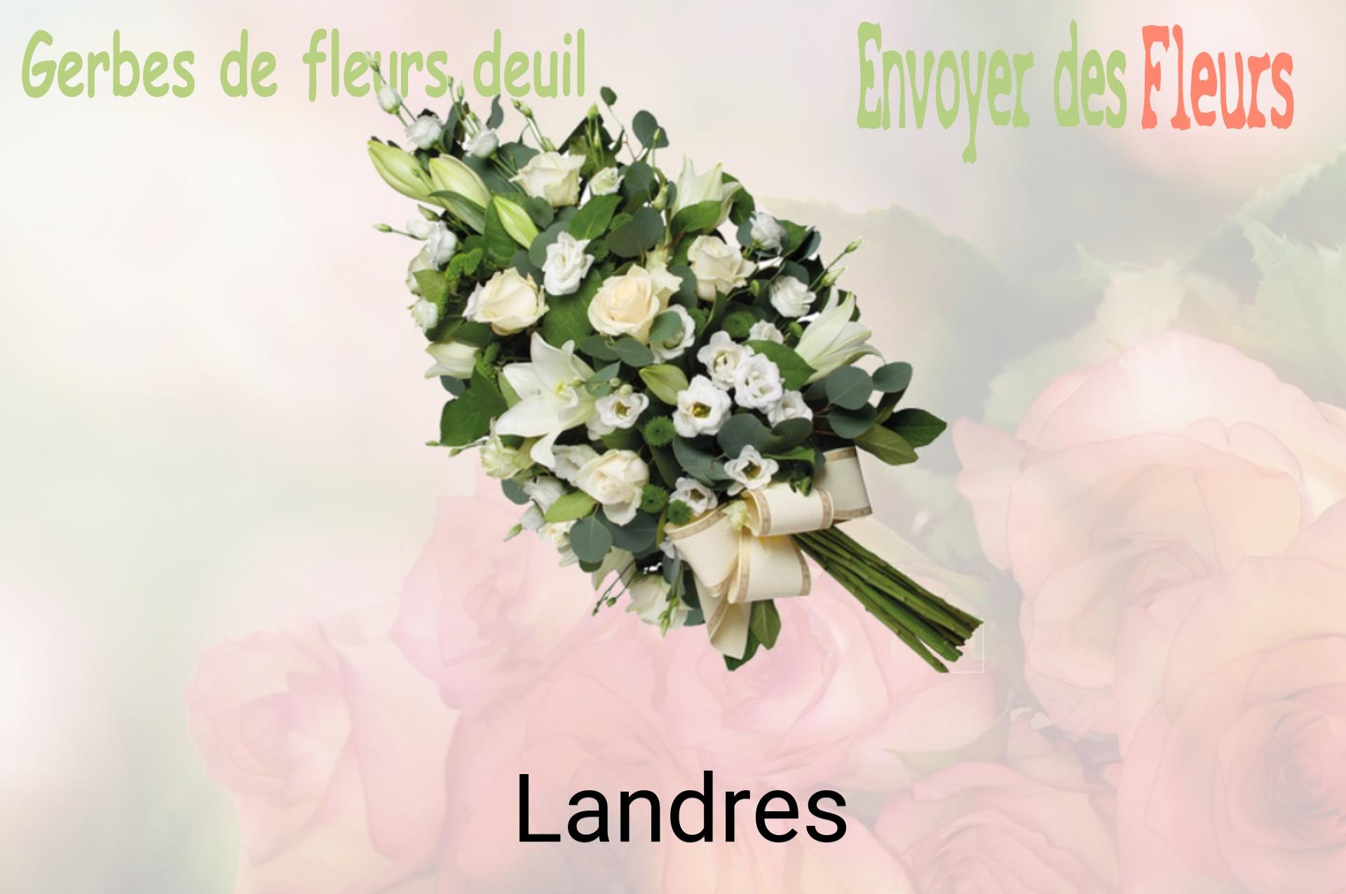 Gerbe de fleurs de deuil livrée à Landres